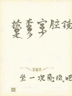 检查宫腔镜费用是多少