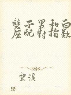 双子男和白羊女座配对指数