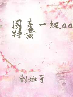 国产一级aaa特黄