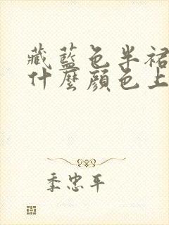 藏蓝色半裙搭配什么颜色上衣好看