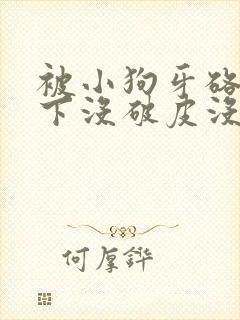 被小狗牙硌了一下没破皮没流血