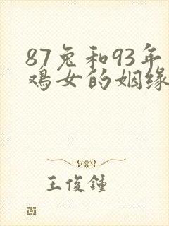 87兔和93年鸡女的姻缘