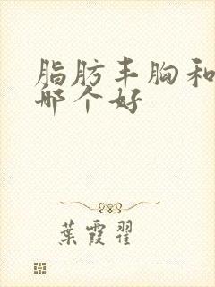 脂肪丰胸和假体哪个好