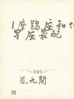 1摩羯座和什么星座最配