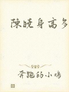 陈晓身高多高