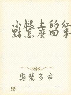 小腿上的红色斑点怎么回事