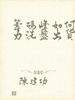 筹码峰如何看主力洗盘出货