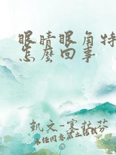 眼睛眼角特别痒怎么回事