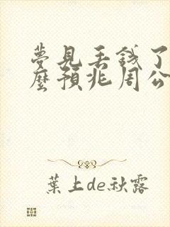 梦见丢钱了是什么预兆周公解梦