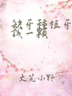 缺牙种植牙多少钱一颗