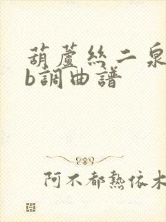 葫芦丝二泉吟降b调曲谱