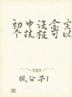 初中没念完上哪个技校可以