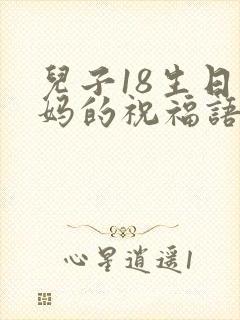 儿子18生日妈妈的祝福语简短