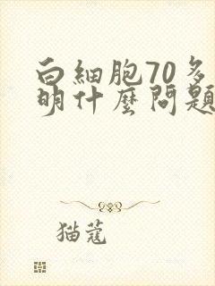 白细胞70多说明什么问题
