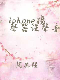 iphone扬声器没声音怎么办