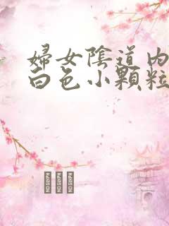 妇女阴道内出现白色小颗粒状的物体是什么