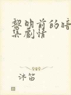 黎明前的暗战分集剧情