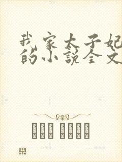 我家太子妃超凶的小说全文免费阅读