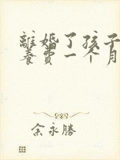 离婚了孩子的抚养费一个月多少钱