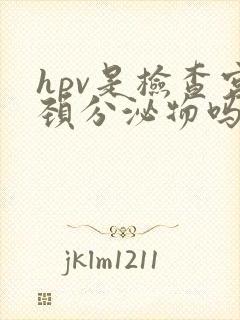 hpv是检查宫颈分泌物吗