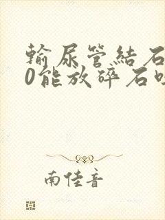 输尿管结石2.0能放碎石吗