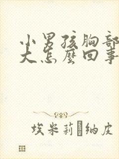 小男孩胸部有点大怎么回事