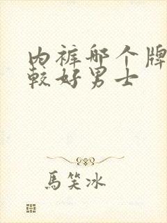 内裤哪个牌子比较好男士