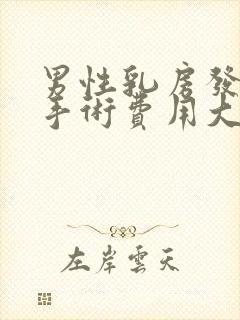 男性乳房发育症手术费用大概是多少啊