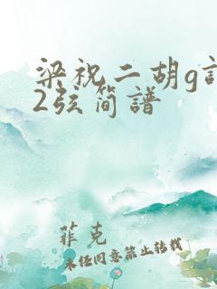 梁祝二胡g调52弦简谱