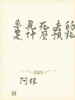 梦见死去的父亲是什么预兆周公解梦