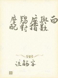 摩羯座与白羊座配对指数