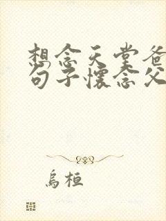 想念天堂爸爸的句子怀念父亲到心碎的句子