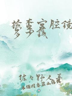 检查宫腔镜费用多少钱