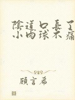 阴道口长了一个小肉球不痛不痒