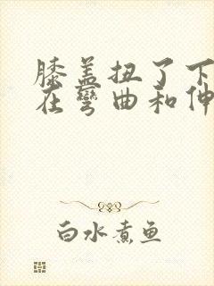 膝盖扭了下,现在弯曲和伸直都痛