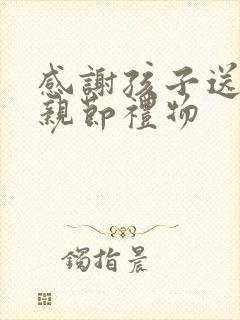 感谢孩子送的父亲节礼物