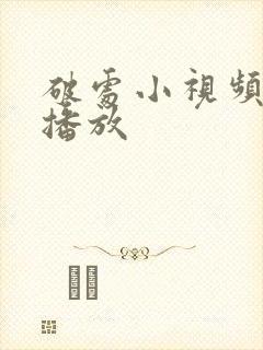 破处小视频在线播放