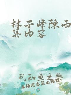 林子峰陈雨晴续集内容