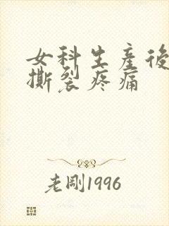 女科生产后阴道撕裂疼痛