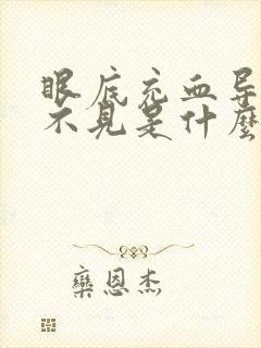 眼底充血导致看不见是什么原因