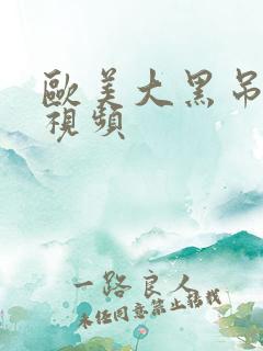 欧美大黑吊激情视频