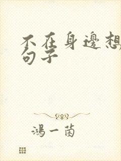 不在身边想念的句子