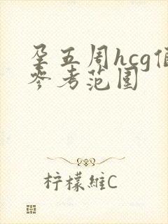 孕五周hcg值参考范围