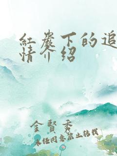 红岩下的追捕剧情介绍