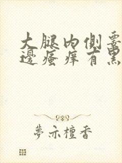 大腿内侧睾丸旁边瘙痒有黑色斑块