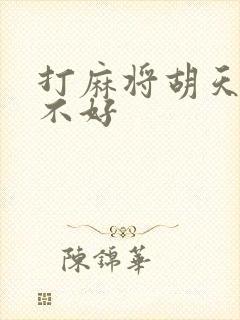 打麻将胡天糊好不好