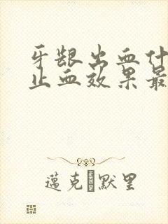 牙龈出血什么药止血效果最快