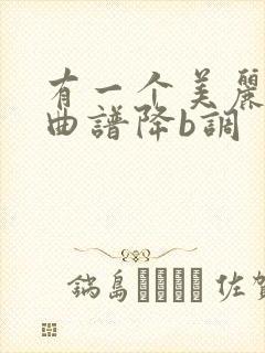 有一个美丽地方曲谱降b调