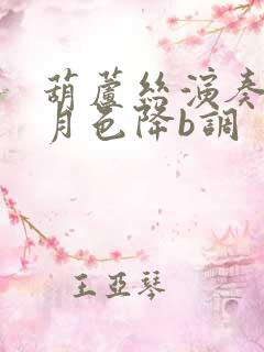 葫芦丝演奏荷塘月色降b调