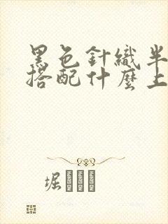 黑色针织半身裙搭配什么上衣好看